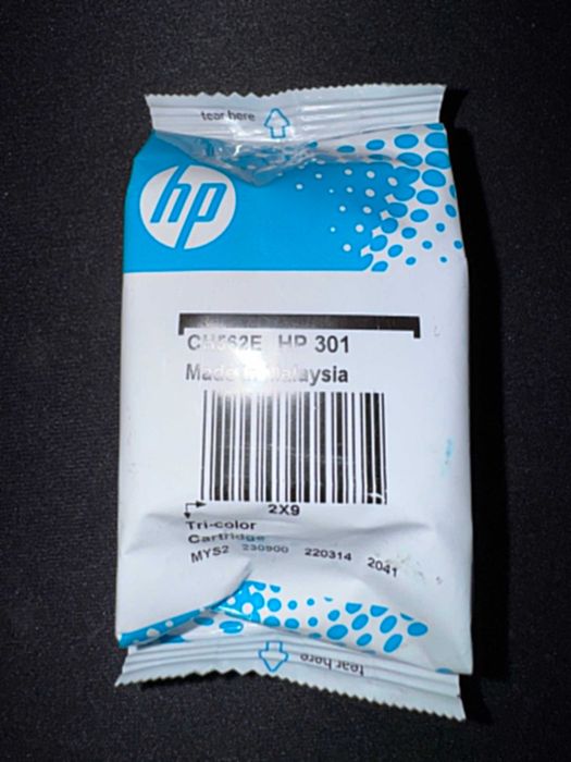 Oryginalny tusz HP 301 kolor