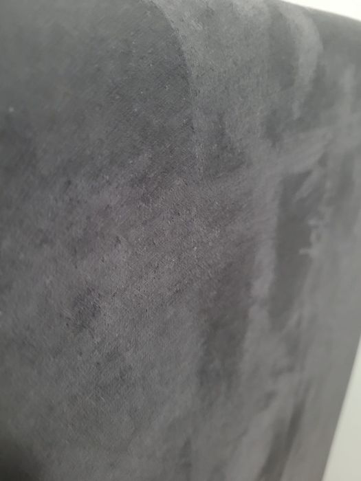 Cabeceira de cama solteiro aveludada cinzento - 0.90x1.00m