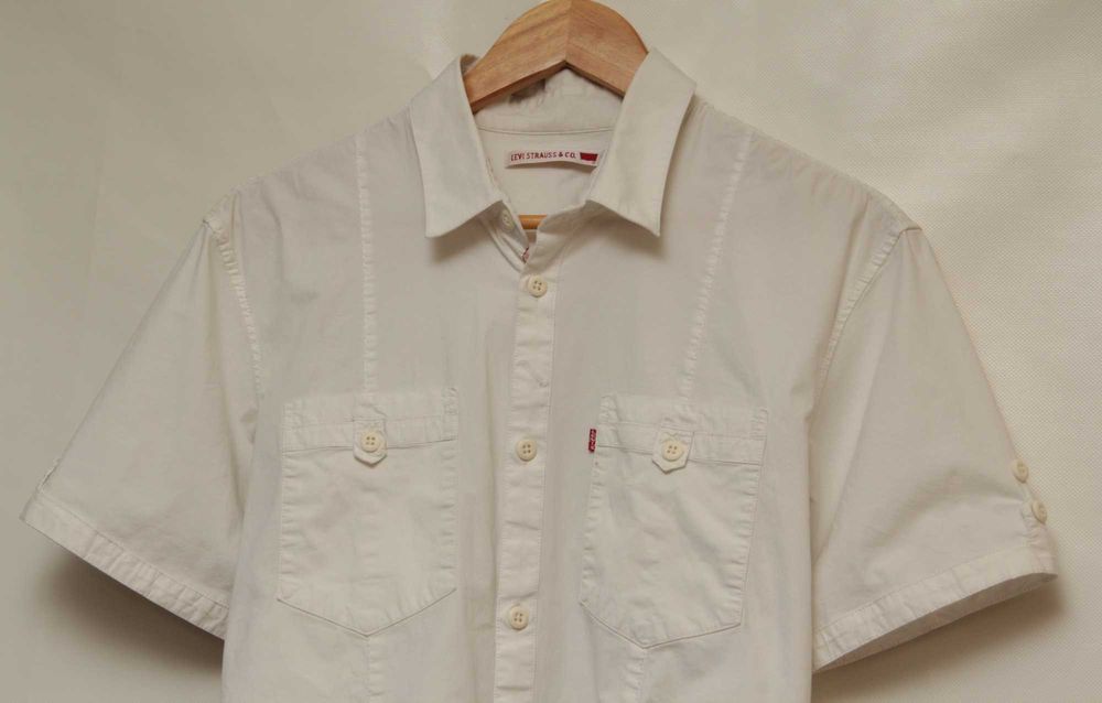 Levis Red Tab рр L рубашка из хлопка  на короткий рукав