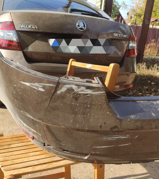 Бампер оригінал Skoda Octavia A7 рест.