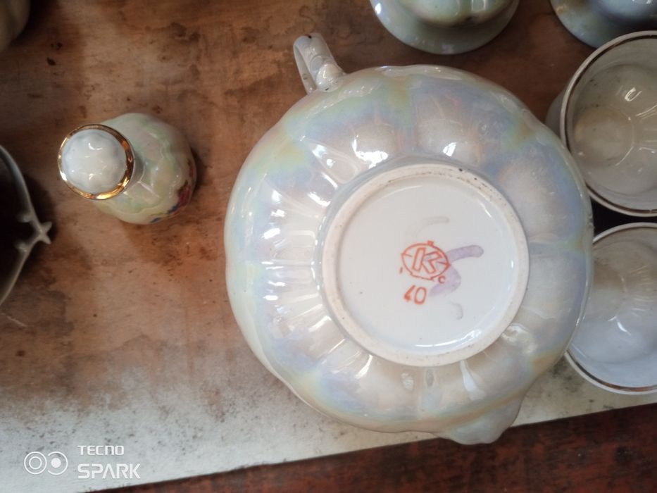 Кофейный сервиз Коростень кусочки.