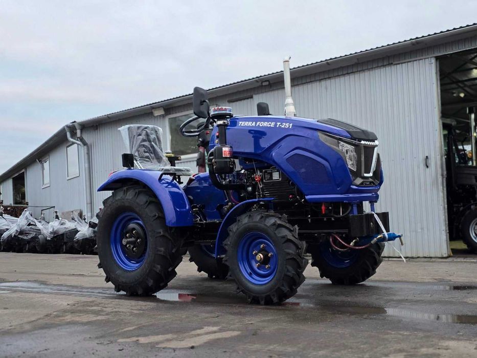 Мінітрактор, мототрактор із плугом польським, фрезою, TERRA FORCE 251