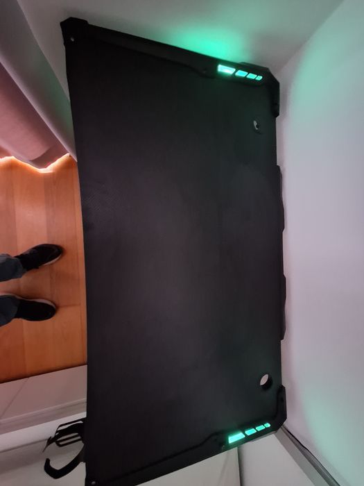 Secretária Gaming VECTRA RGB LED – USB + Porta Copos + Gestão Cabos