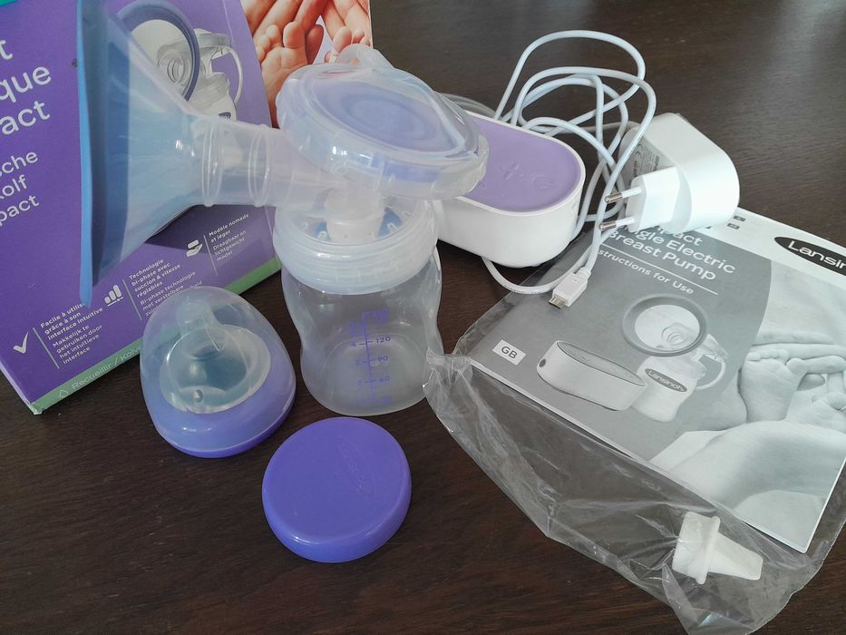 Kompaktowy laktator elektryczny Lansinoh + gratis