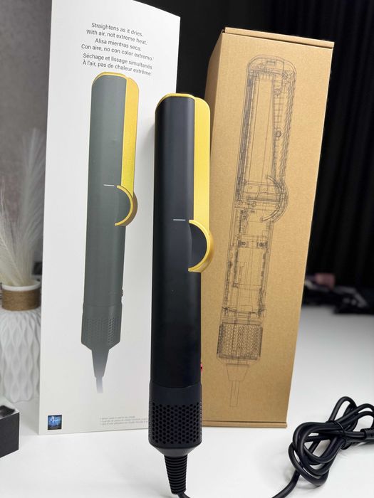 Випрямляч-фен 2в1 Airstrait HT-01 Onyx Black/Gold