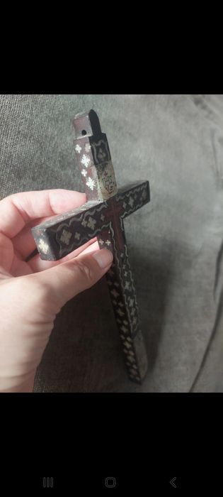 Cruz antiga madrepérola