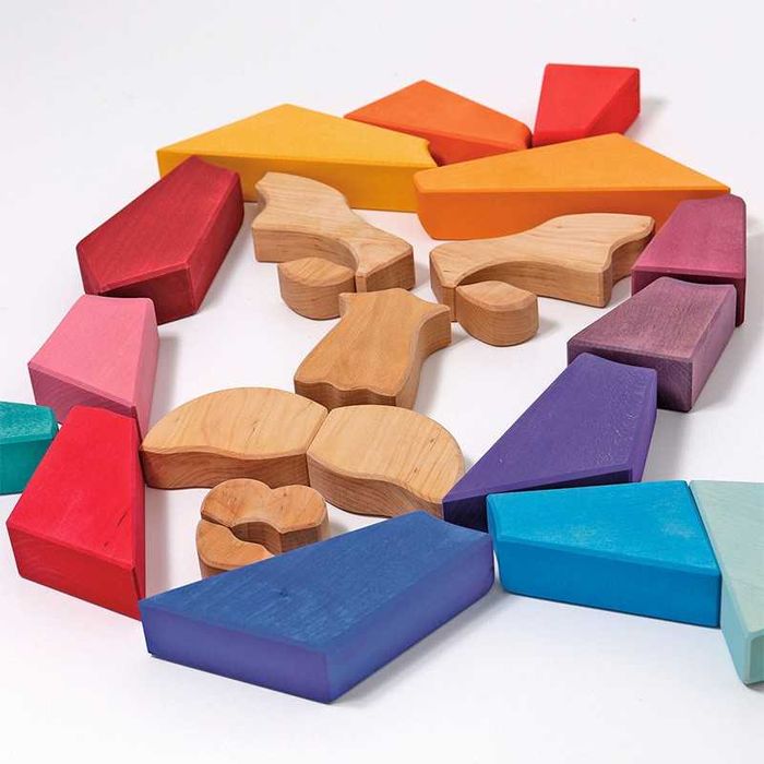 Grimms Leão - Blocos de madeira (Waldorf friendly)