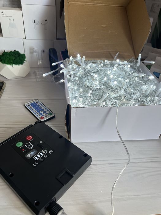 Сонячні різдвяні вогні / гірлянди-«сосулькі» з дистанційним керуванням