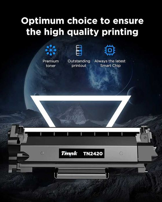 2x TN2420 Compatível com cartuchos de toner Brother