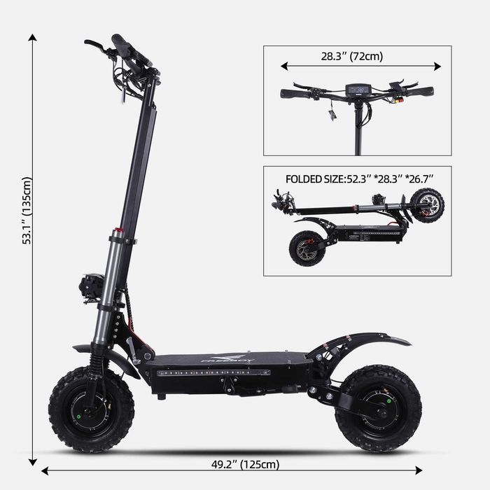 Trotinete dual motor 6000w