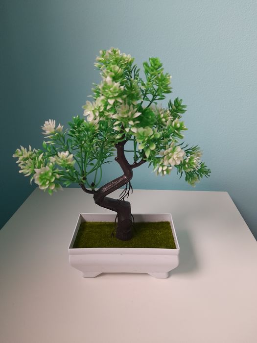 Conjunto de 3 bonsais artificiais