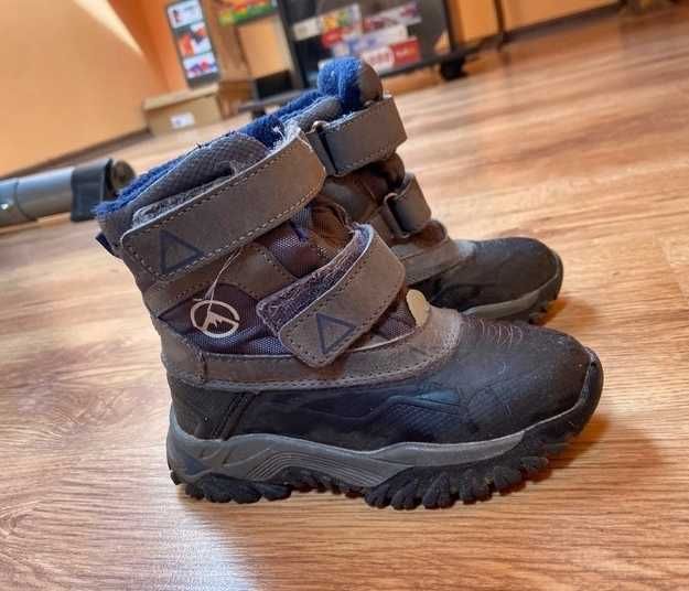 26 kozaki sniegowce zima chlopiec ocieplane na rzep wodoodporne