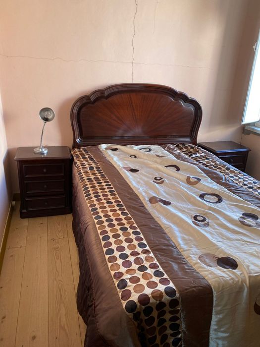 Cama de casal madeira maciça