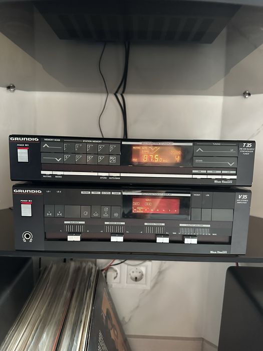 HI-FI система GRUNDIG 35 усилитель, тюнер, винил, колонки