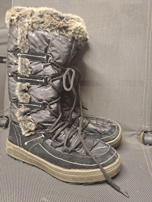 Śniegowce kozaki damskie dziewczęce T.Taccardi r. 37 skora kożuch