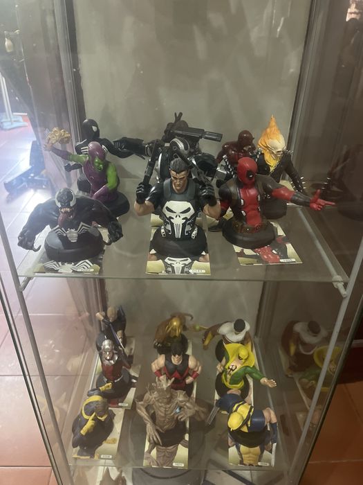 Colecao completa 27 bustos marvel mais fasciculos
