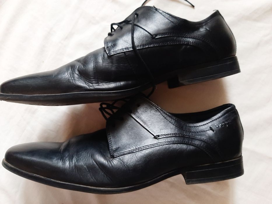 Pantofle męskie czarne bugatti