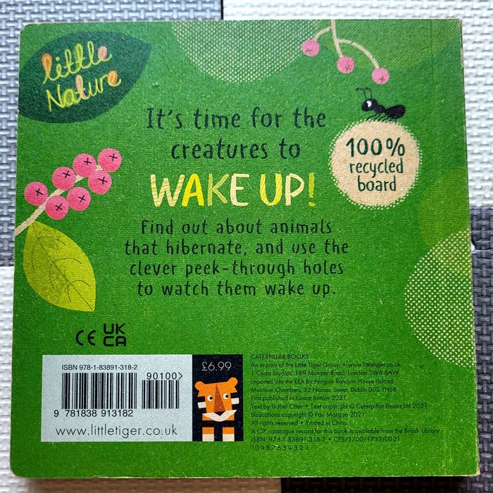 Wake Up Little Nature książka sensoryczna po angielsku spring english
