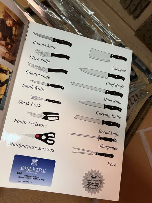 Jogo facas profissionais Carl Weill