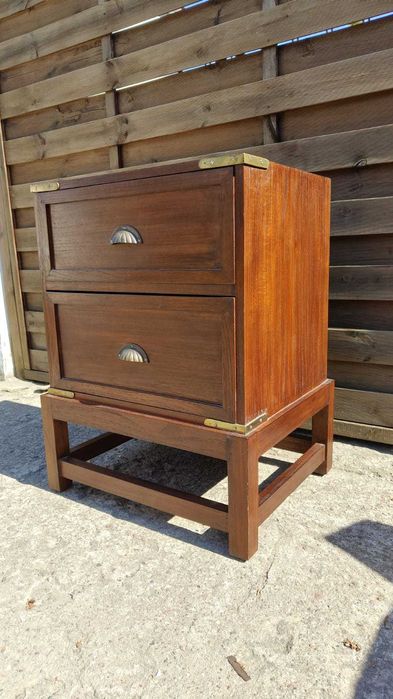 Komoda szafka nocna kolonialna drewniana unikatowa