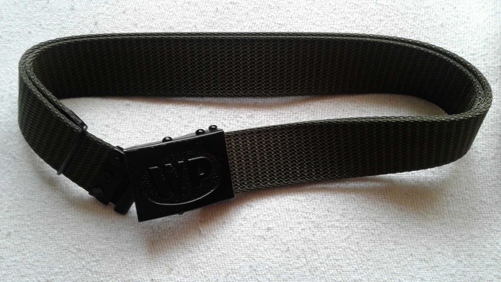 Pas wojskowy WP czarna klamra do munduru.