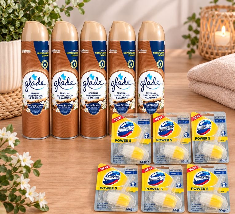 Zestaw glade i Domestos