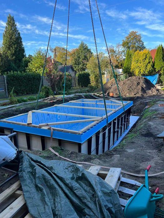 Basen polipropylenowy przelew 5,0x3,0x1,5m+wyposażenie PREMIUM