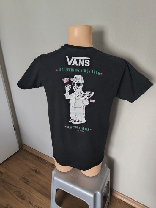 Vans New York Pizza t-shirt męski S czarny classic fit