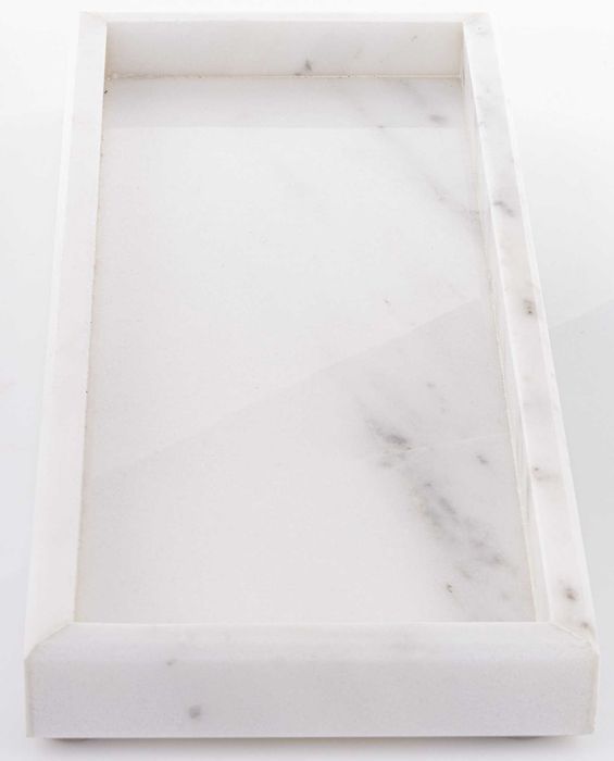 Taca dekoracyjna marmurowa 3x30x13 cm granit Patera ozdobna