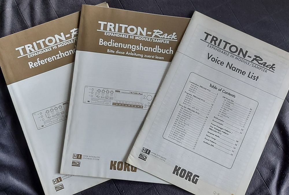 Korg Triton manuais