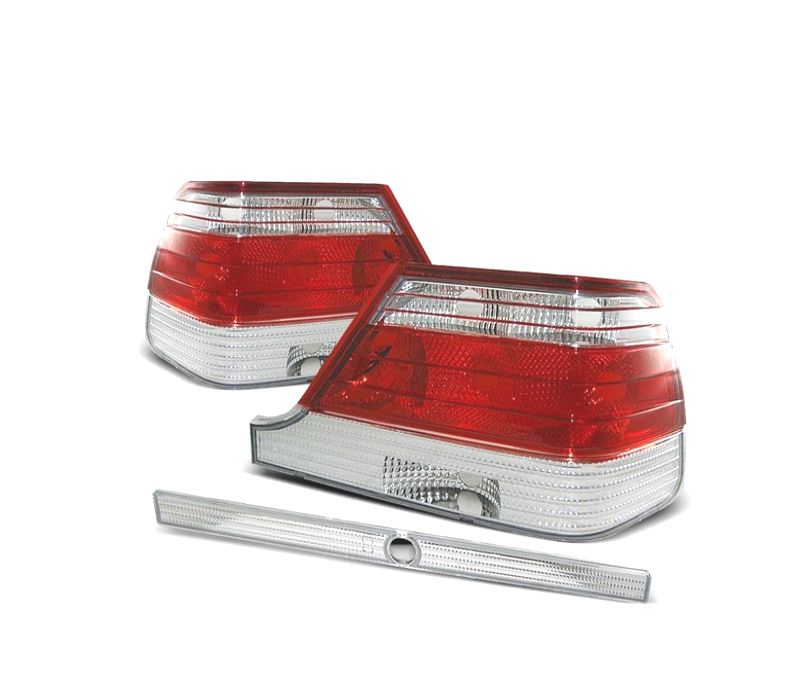 FAROLINS MERCEDES S W140 94-98 VERMELHO BRANCO