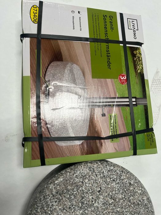Podstawa do parasola granitowa LIVARNO home, 25 kg, okrągła nowe