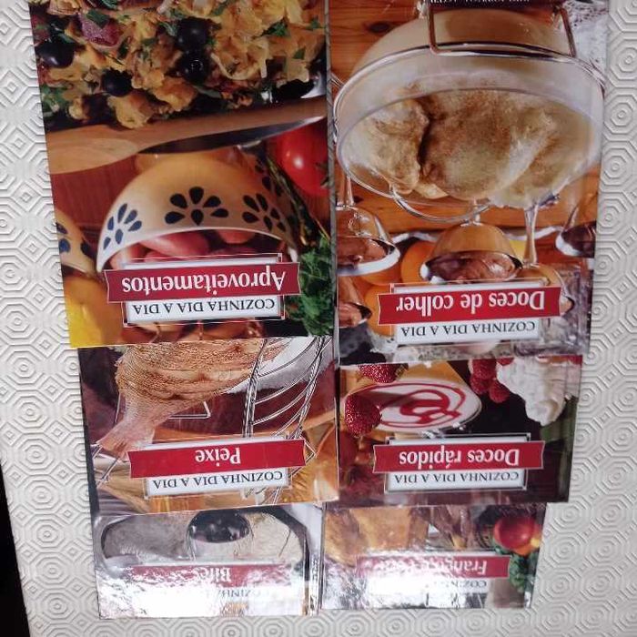 vendo livro lote 6 livros cozinha dia a dia