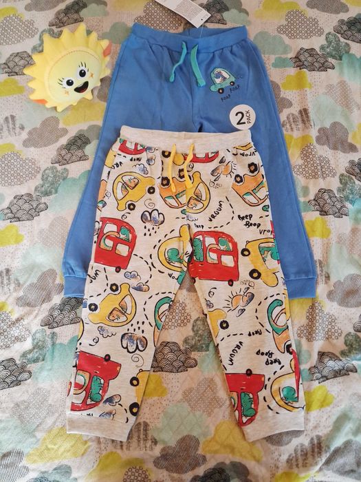 Nowy Zestaw 2 pak spodnie dresowe rozm. 98