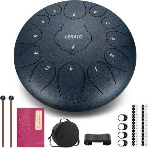 LEKATO Bęben językowy stalowy bęben językowy (30 cm, 13 nut w C)