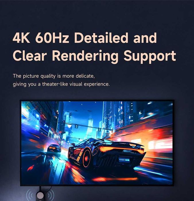 Wireless HDMI адаптер 4K 60Hz  Screen Mirroring, Samsung DeX
