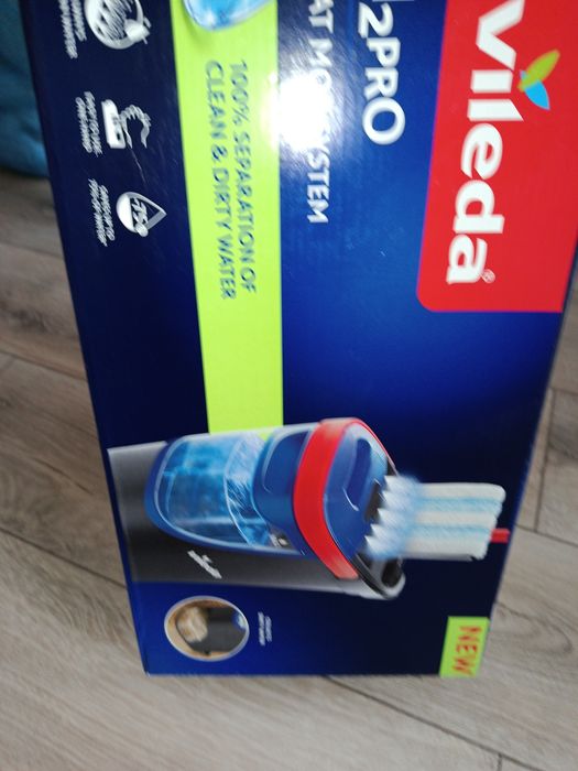 Nowość Vileda H2Pro flat mop system płaski