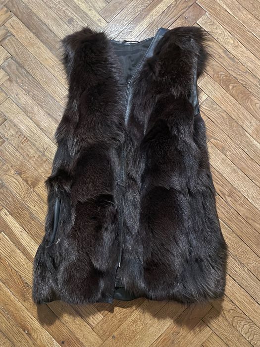 Хутряна жилетка Tykafurlux. Песець. Натуральне якісне хутро.