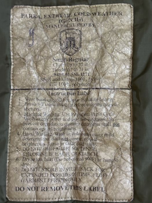 оригинальная американская куртка US Army ECWCS Gen III Level 7 (Parka, Extreme Cold Weather)