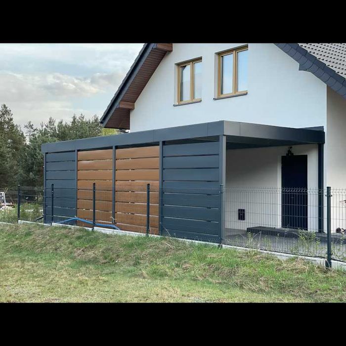Carport 3,5x6m, nowoczesna wiata garażowa, wiata samochodowa