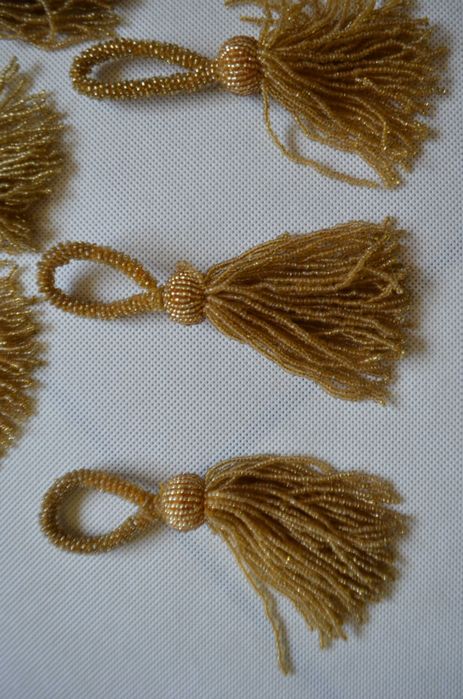 chwost kutasik upinacz do firan zasłon z koralików