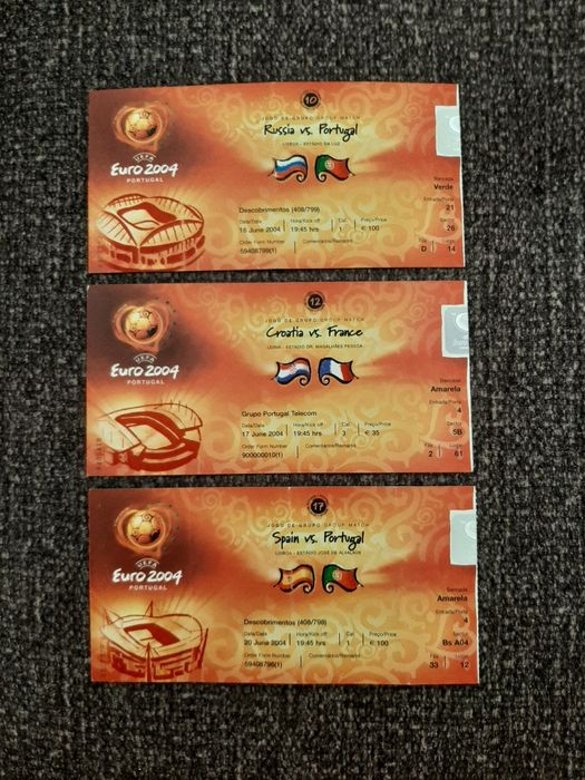 Bilhetes Euros e Mundiais