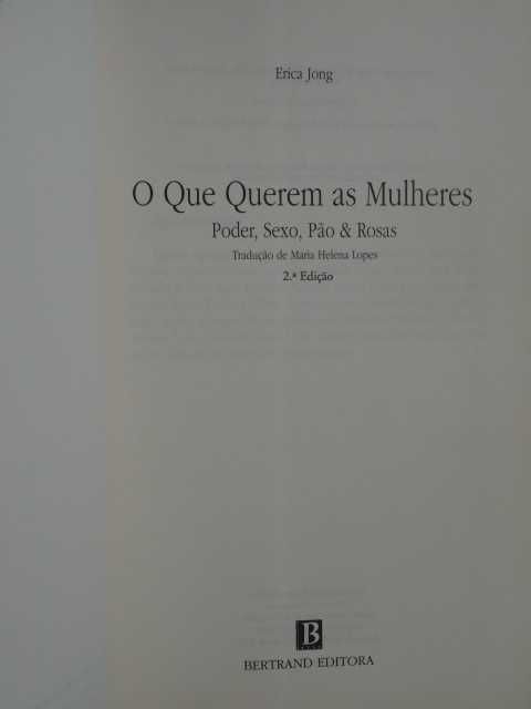 O Que Querem as Mulheres de Erica Jong