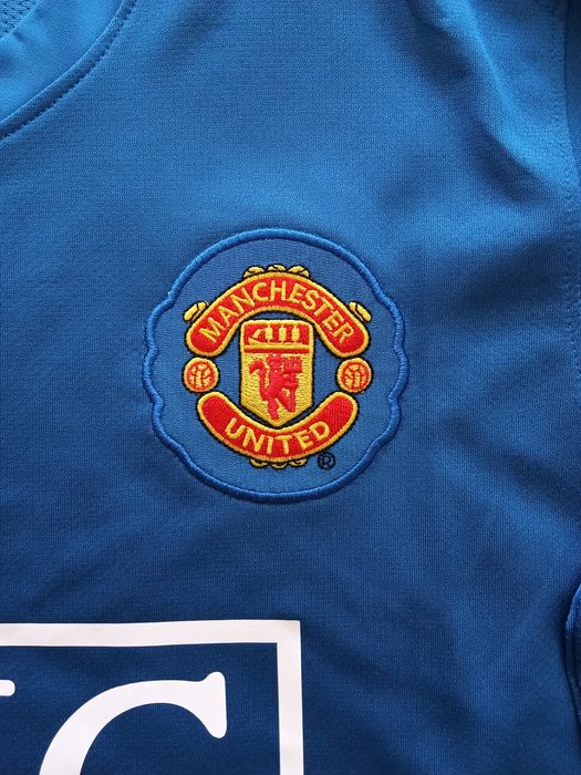 Camisola Retro do Manchester United alternativa de manga comprida  da época 2007/2008