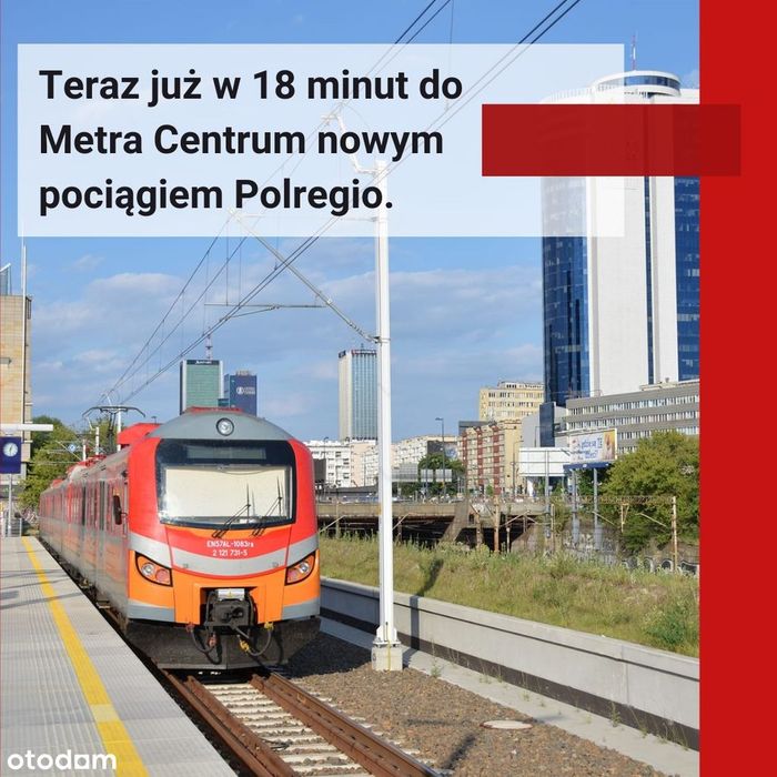 Dla rodziny pracującej w Warszawie - przy dworcu PKP +  balkon 29 m² - Widok 3