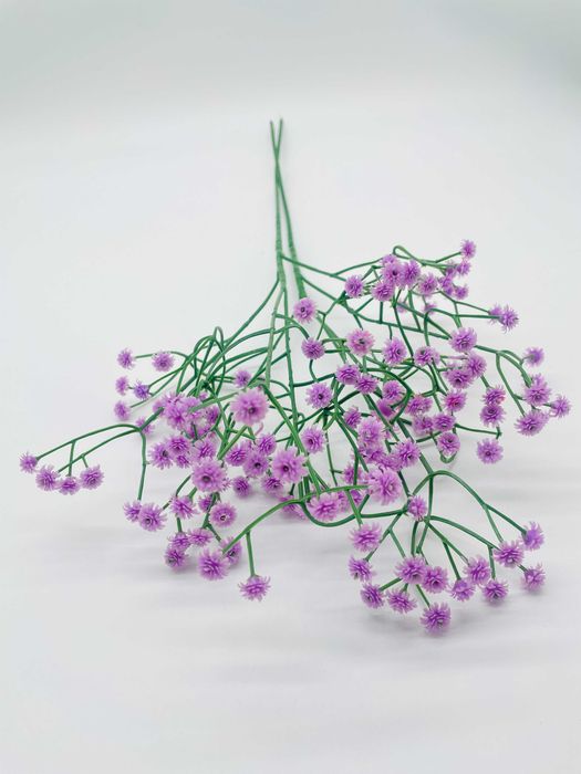 Gipsówka Fioletowa 62CM Dekoracja Stroik Sztuczne Kwiaty