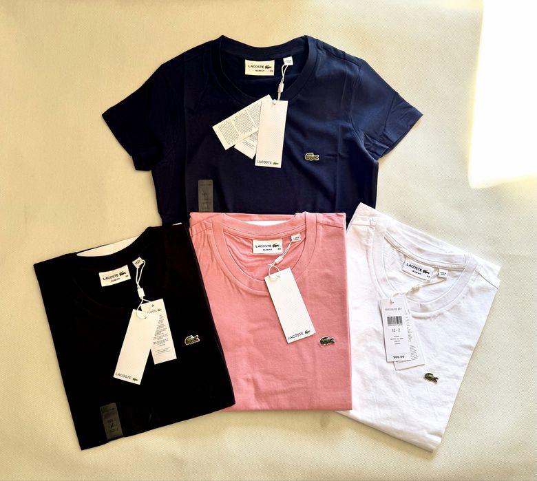 Nowe koszulki damskie Lacoste / t-shirty premium / nowe z metkami