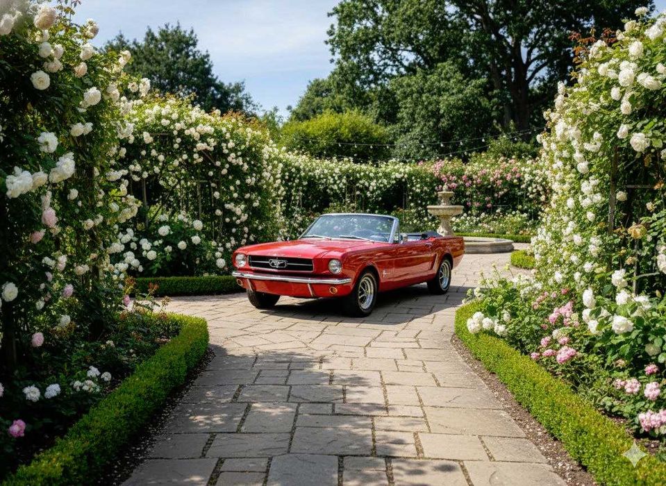 Ford Mustang 1965 kabrio auto Do Ślubu na wesele
