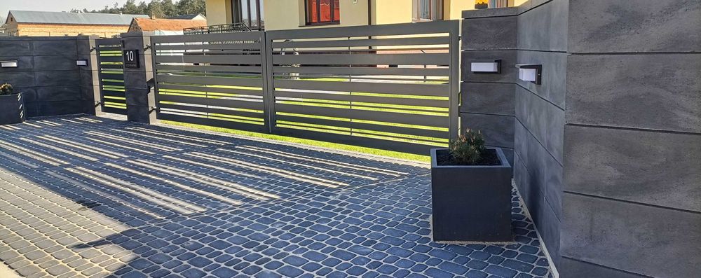 Bramy/przęsła/furtki/balustrady/zadaszenia