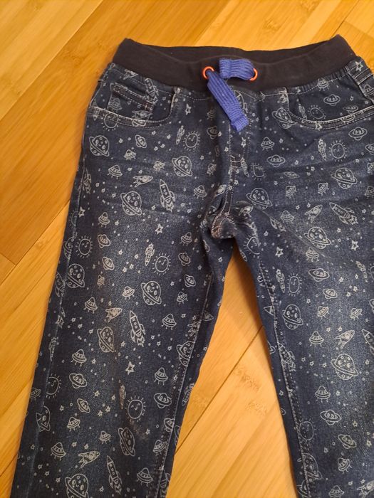 Reserved 5-10-15 2 pary super jeansow dla chłopca na jesień do szkoły